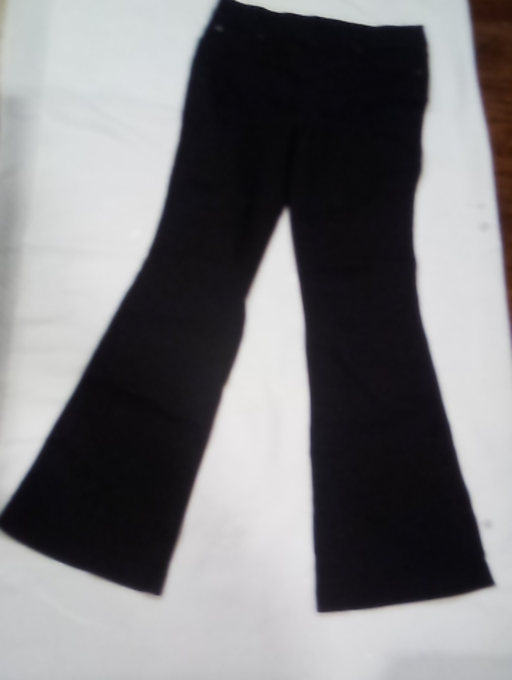 SPANX Black Flare Wide Leg Jeans